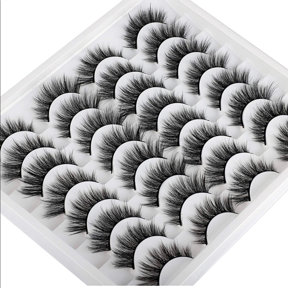 16 Pair False Eyelashes volume cat eye look NEW